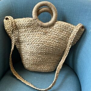 Zara Trafaluc Collection Ratan Beach Bag Shoulder
Purse Boho Resort